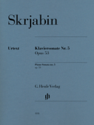 Piano Sonata No. 5, Op. 53 piano sheet music cover